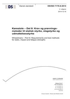 DANSK DS/ISO 7176-8