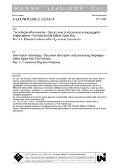 CEI UNI ISO/IEC 29500-4