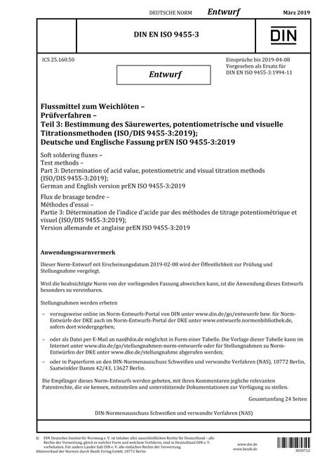 DIN EN ISO 9455-3 - DRAFT