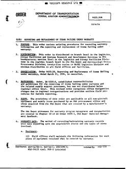 FAA FO 4650.20A