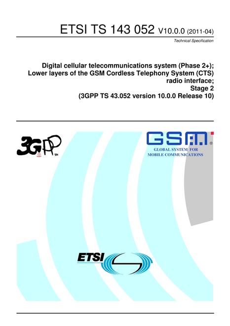ETSI TS 143 052