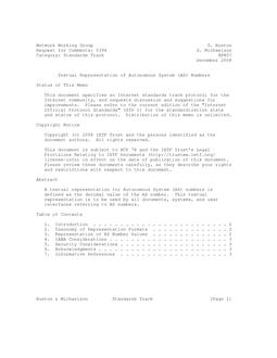 IETF RFC 5396