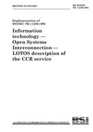 BS ISO/IEC TR 11589:1995