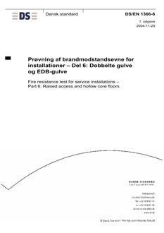 DANSK DS/EN 1366-6