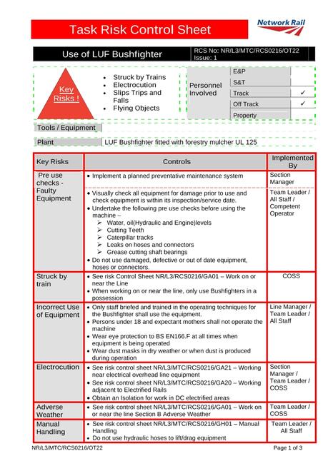 NR NR/L3/MTC/RCS0216/OT22 ISSUE 1