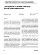 NY-08-045 (RP-1309) -- Development of Models for Hourly Solar Radiation Prediction