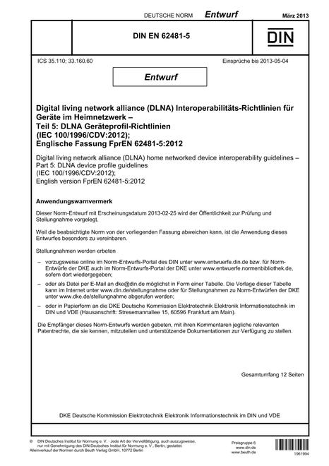 DIN EN 62481-5 - DRAFT