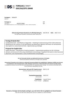 DANSK DSF/ISO/DTS 20440