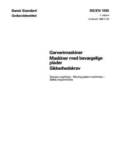 DANSK DS/EN 1035