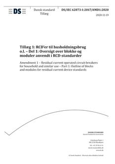 DANSK DS/IEC 62873-1