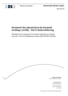 DANSK DS/EN ISO 20785-4