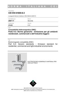 CEI EN 61000-6-3
