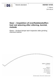 DANSK DS/ISO 14104