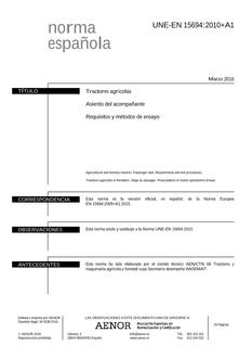 AENOR UNE-EN 15694+A1