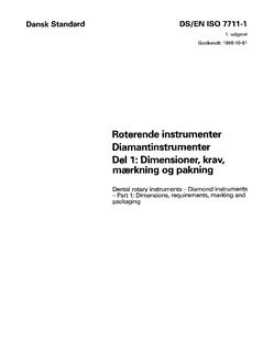 DANSK DS/EN ISO 7711-1