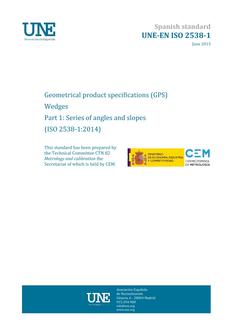 AENOR UNE-EN ISO 2538-1