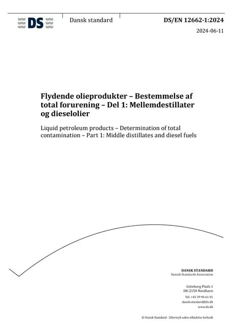 DANSK DS/EN 12662-1
