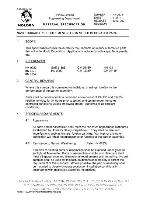 HOLDEN HN 2373