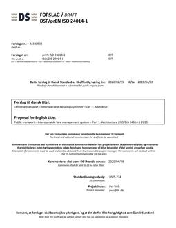 DANSK DSF/PREN ISO 24014-1