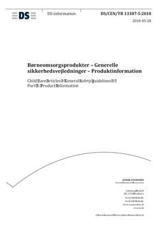 DANSK DS/CEN/TR 13387-5