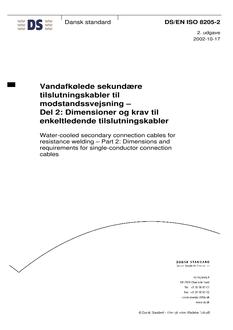 DANSK DS/EN ISO 8205-2