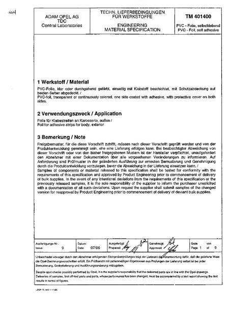 GME TM 401400