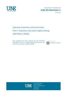 AENOR UNE-EN ISO 8362-1