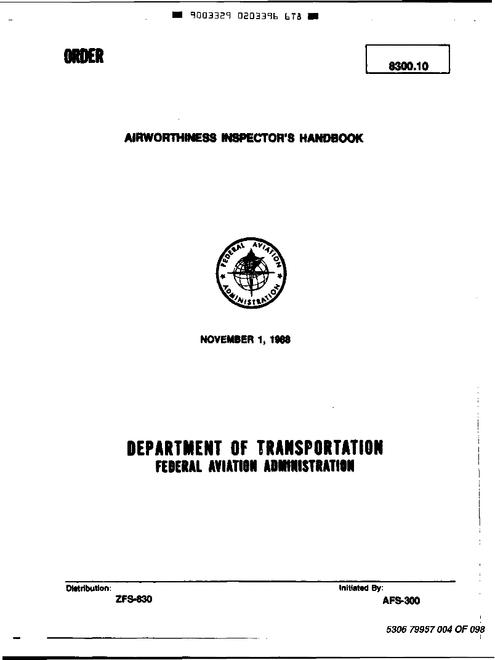FAA FO 8300.10