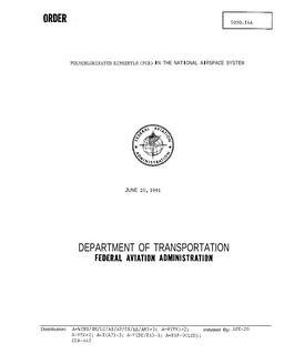 FAA FO 1050.14A