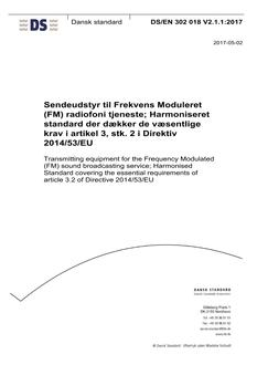 DANSK DS/EN 302 018 V2.1.1