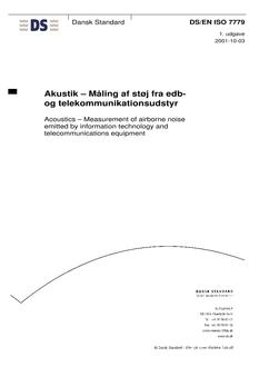 DANSK DS/EN ISO 7779