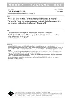 CEI EN 60332-3-23