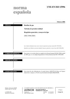 AENOR UNE-EN ISO 15996