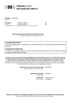 DANSK DSF/FPREN ISO 19901-9