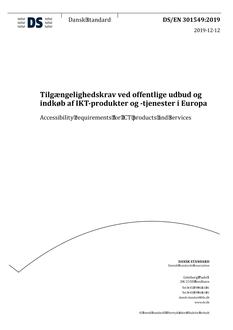 DANSK DS/EN 301549