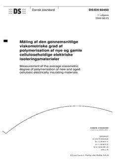 DANSK DS/EN 60450