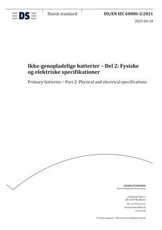 DANSK DS/EN IEC 60086-2