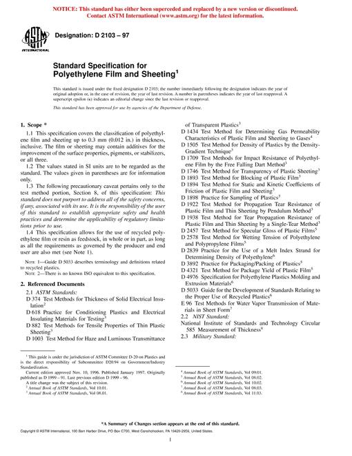ASTM D2103-97