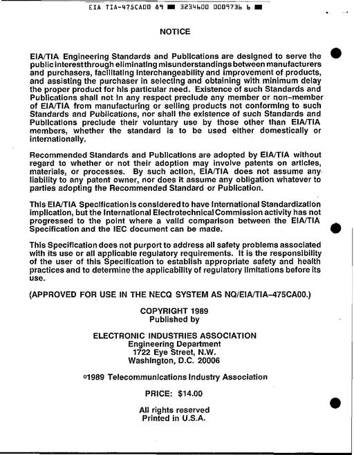 TIA EIA/TIA-475CA00