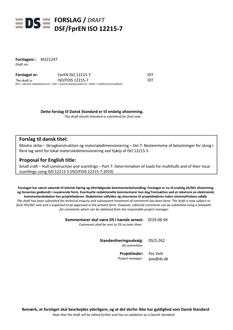 DANSK DSF/FPREN ISO 12215-7