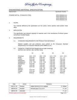 FORD WSS-M10A101-A1