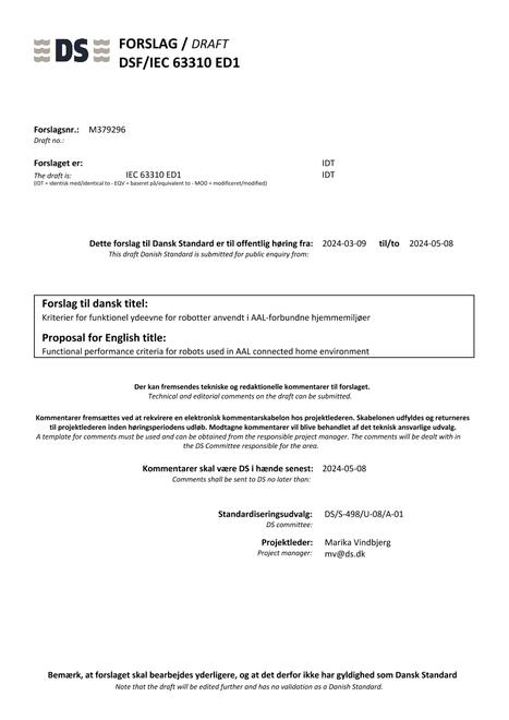 DANSK DSF/IEC 63310 ED1