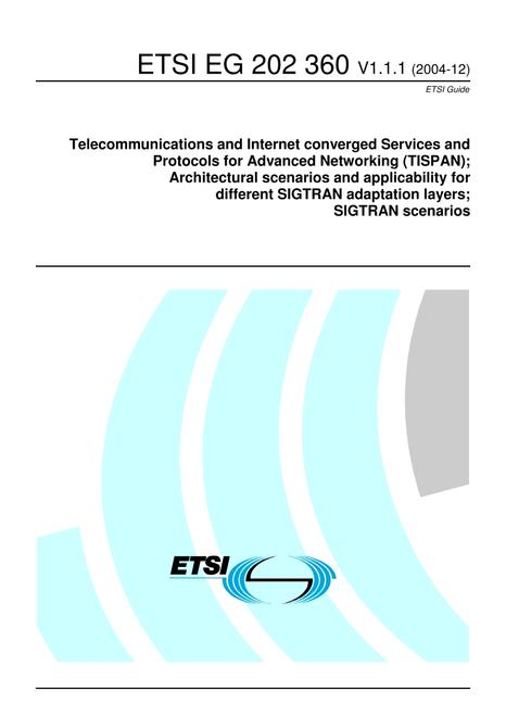 ETSI EG 202 360