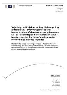 DANSK DS/EN 1793-5
