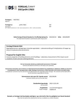 DANSK DSF/PREN 17823