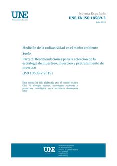 AENOR UNE-EN ISO 18589-2