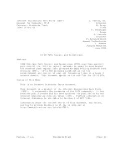 IETF RFC 7813