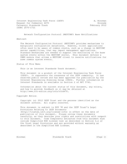 IETF RFC 6470