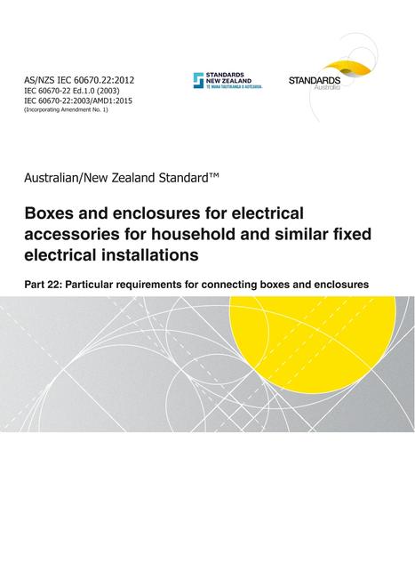 AS/NZS IEC 60670.22:2012