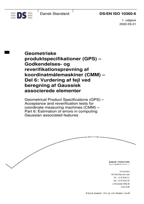 DANSK DS/EN ISO 10360-6